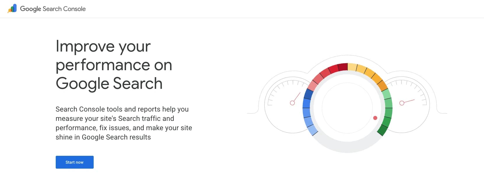 Google Search Console performance report showing pages by impressions